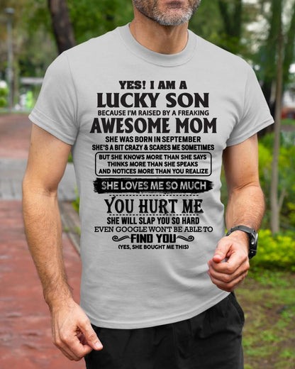 September - Yes! I'm A Lucky Son - Perfect gift for your son (SKU-LKW-09)