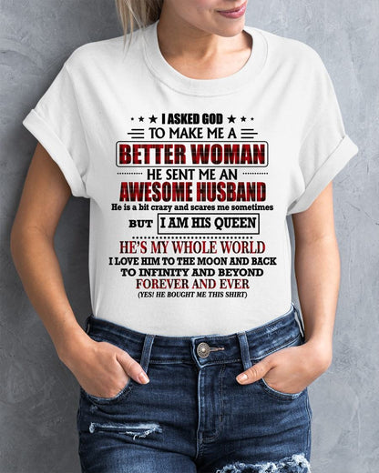 GOD SENT ME AN AWESOME HUSBAND - GIFT FROM HUSBAND - NGHL00 (SKU12-321-00)