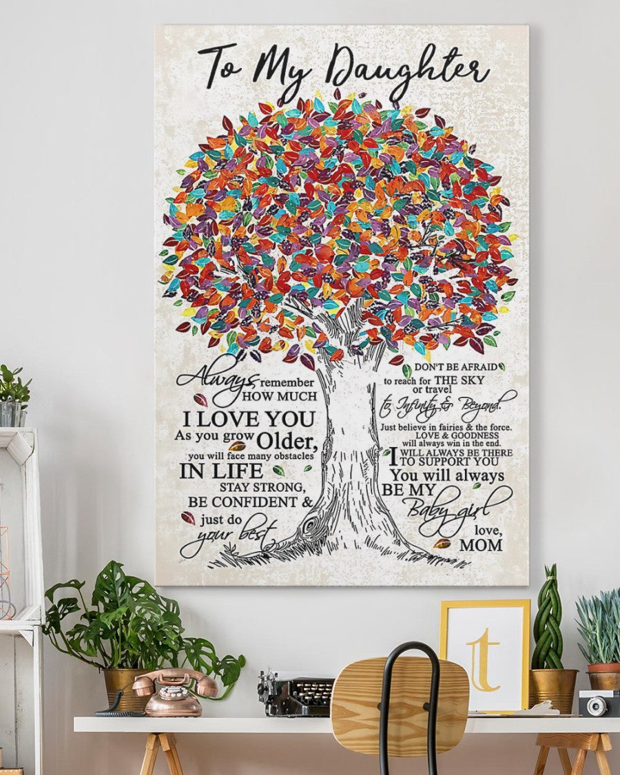 TO MY DAUGHTER FROM MOM CANVAS