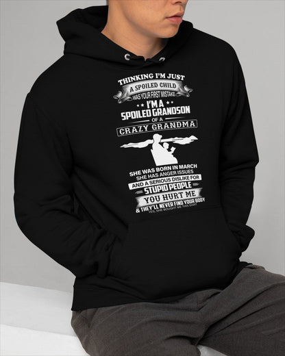 Spoiled by Grandma Shirt March Edition – From Grandma to Grandson NGHL03 (SKU-GMS2-03)