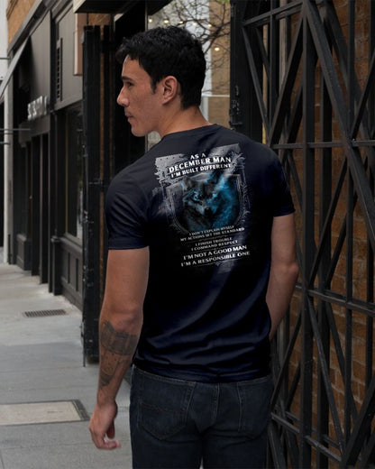 DECEMBER - BUILT DIFFERENT - BIRTHDAY T-SHIRT FOR MEN - NGHL12 (SKU12-301-12)
