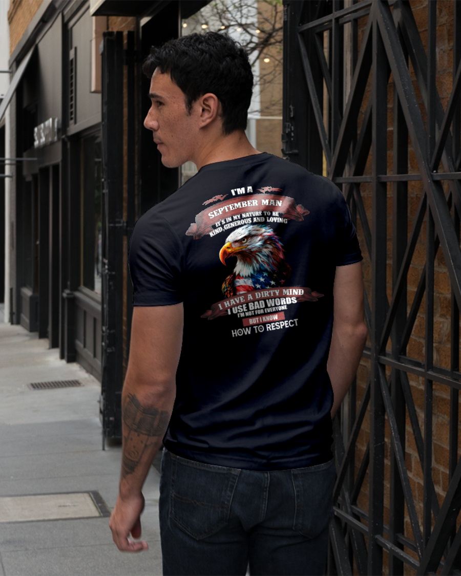 SEPTEMBER - KNOW HOW TO RESPECT - BIRTHDAY T-SHIRT FOR MEN - NGHL09 (SKU12-311-09)