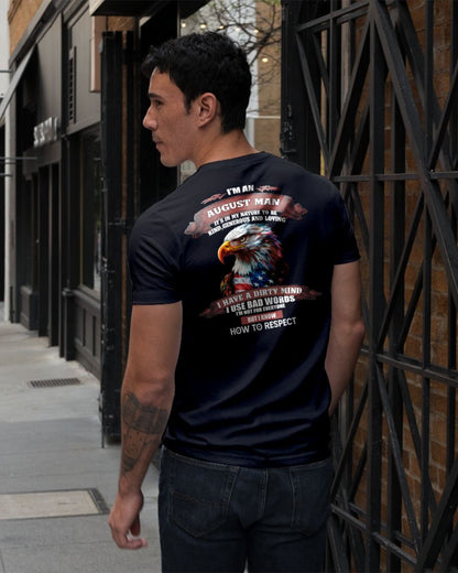 AUGUST - KNOW HOW TO RESPECT - BIRTHDAY T-SHIRT FOR MEN - NGHL08 (SKU12-311-08)