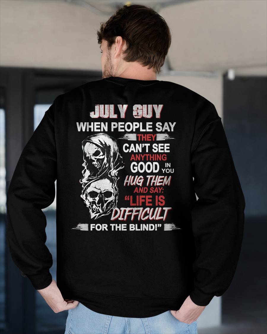 JULY -  HUG THEM AND SAY... - BIRTHDAY T-SHIRT FOR MEN - NGHL07 (SKU12-253-07)