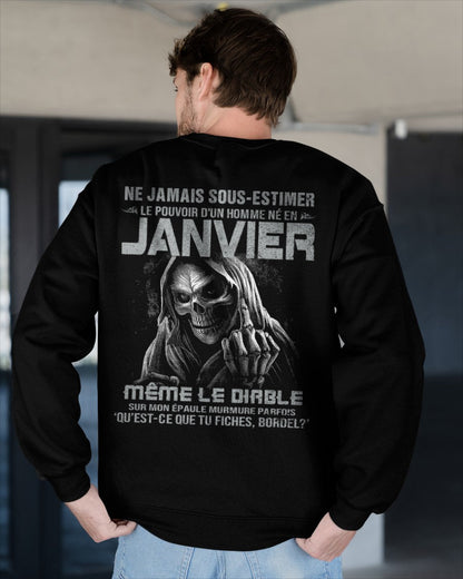 NE JAMAIS SOUS-ESTIMER LE POUVOIR D'UN HOMME NÉ EN JANVIER Fr01 male (SKU08-61-01)
