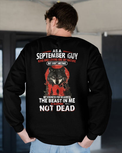 SEPTEMBER - KIND AND LOVING ARE MY NATURE - BIRTHDAY T-SHIRT FOR MEN - NGHL09 (SKU26T-01-17-09)