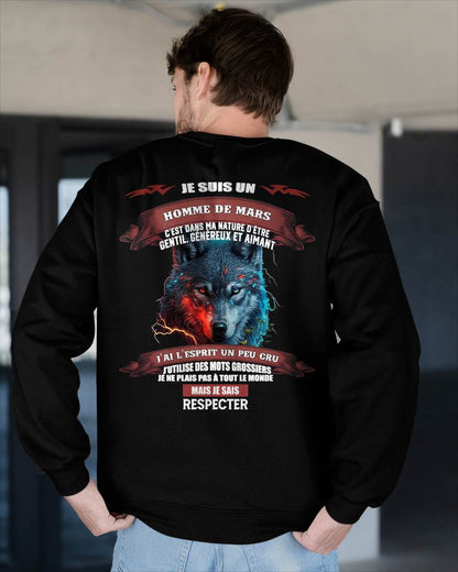 MARS - JE SAIS RESPECTER – T-SHIRT D’ANNIVERSAIRE POUR HOMME - frNGHL03 (SKU12-266-03)
