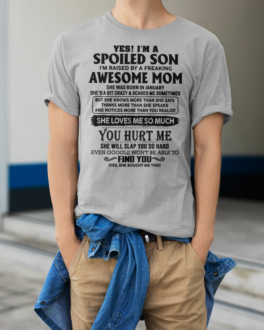 January - Awesome Mom - Perfect Gift For Your Son From Mom - NGHL01 (SKU-SPW-01)