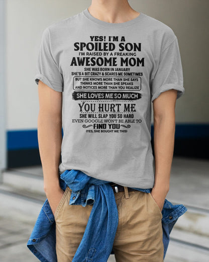 January - Awesome Mom - Perfect Gift For Your Son From Mom - NGHL01 (SKU-SPW-01)