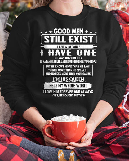 July - Good men Still Exist - gift for your girlfriend, wife from Husband - NGHL07 (SKU2602-42-07)