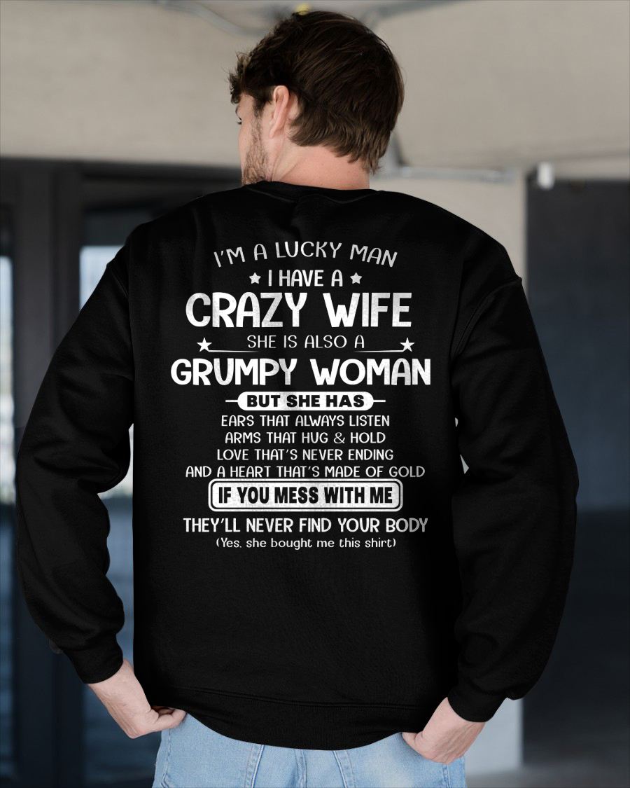 LUCKY MAN OF A GRUMPY WIFE  - GIFT FROM WIFE - NGHL00 (SKU12-277-00)