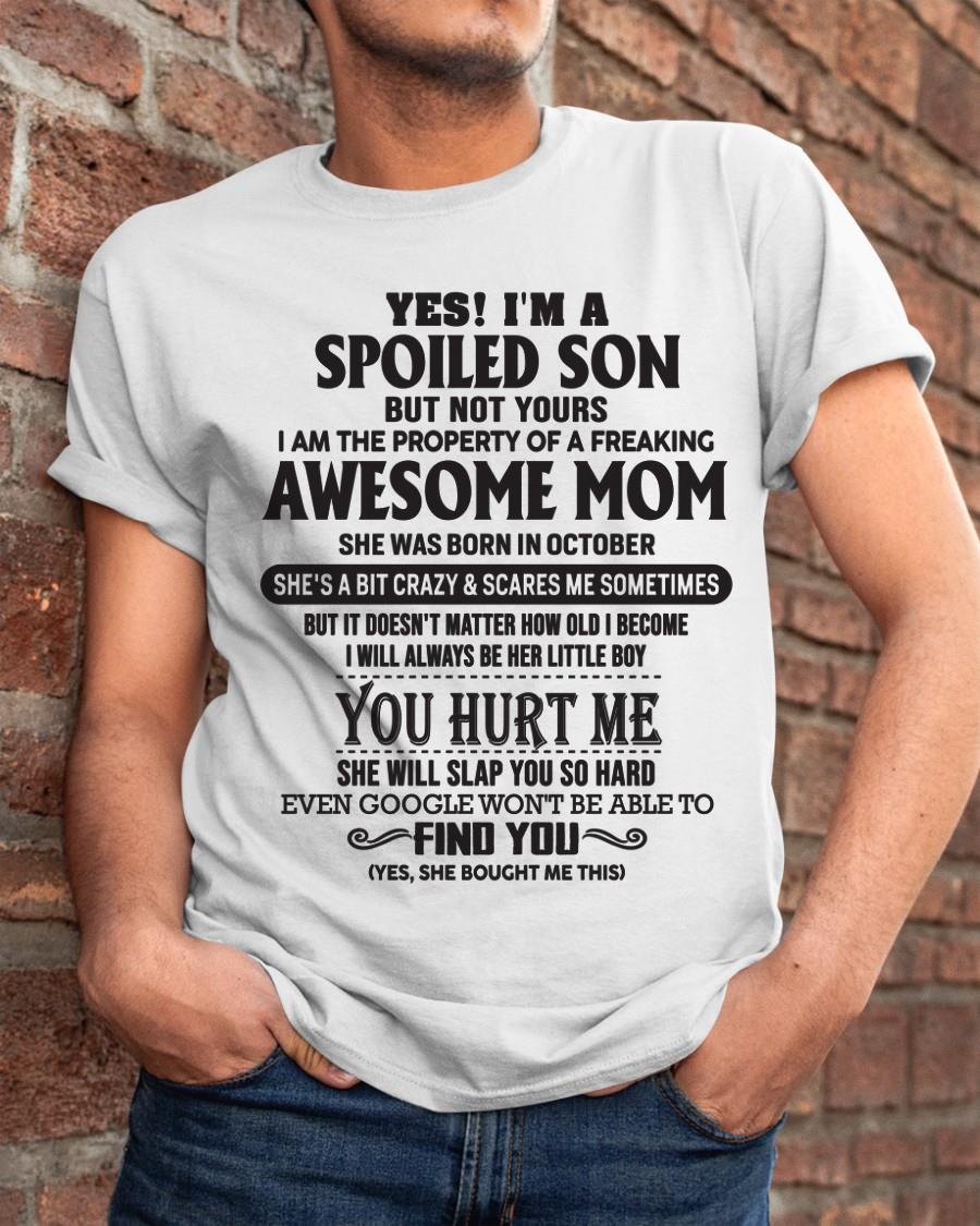 October - Gift for Son from a Legendary Mom ( SKU-MS01-10)