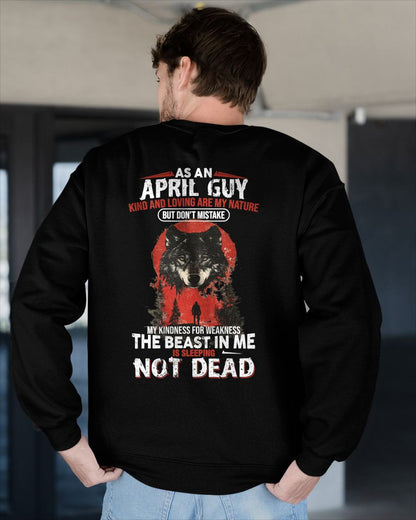 APRIL - KIND AND LOVING ARE MY NATURE - BIRTHDAY T-SHIRT FOR MEN - NGHL04 (SKU26T-01-17-04)