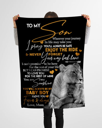 Special gift for Son - Blanket