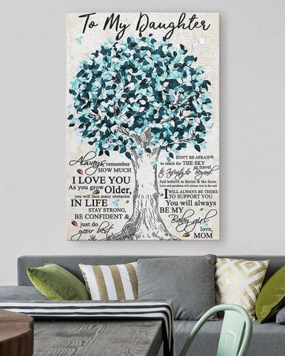 TO MY DAUGHTER FROM MOM CANVAS