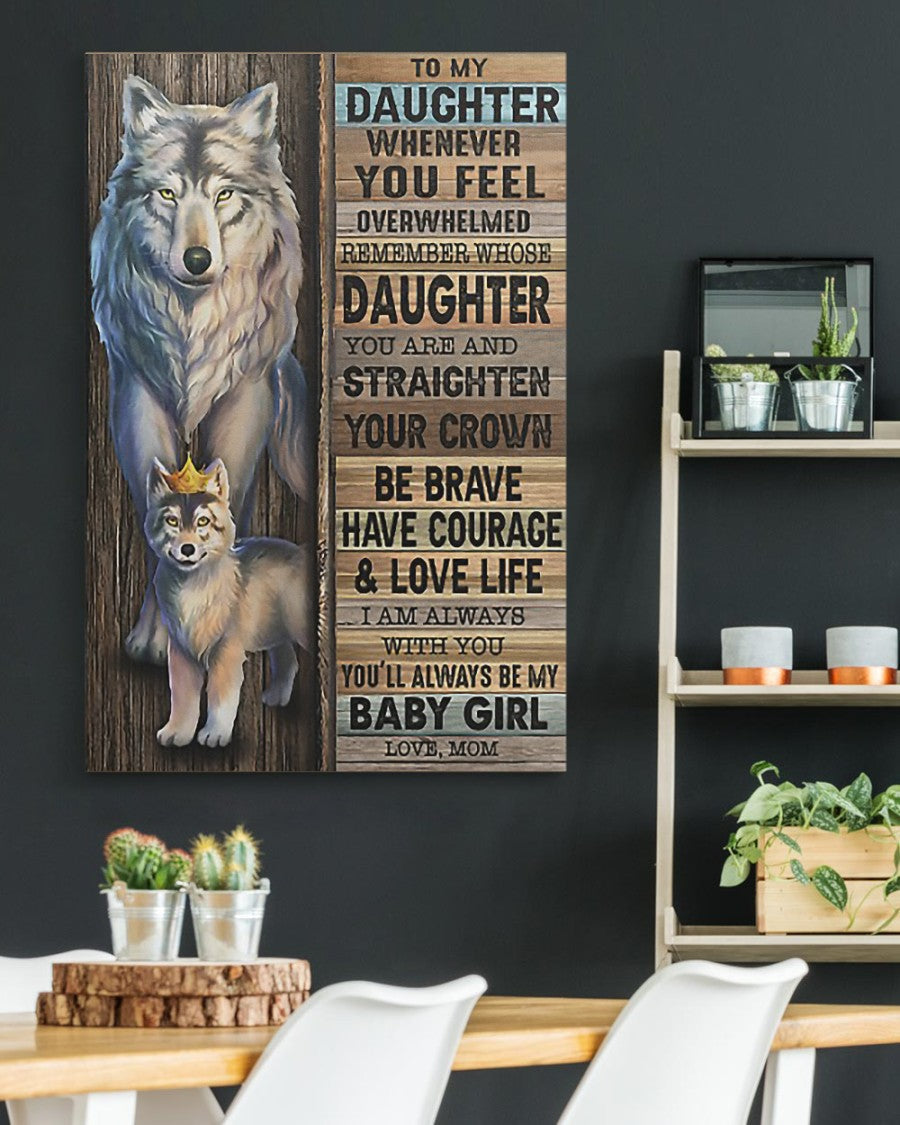 TO MY DAUGHTER FROM MOM CANVAS