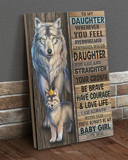 TO MY DAUGHTER FROM MOM CANVAS