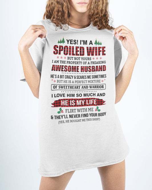 SPOILED WIFE OF AWESOME HUSBAND - PERFECT CHRISTMAS GIFT FROM HUSBAND - NGHL00