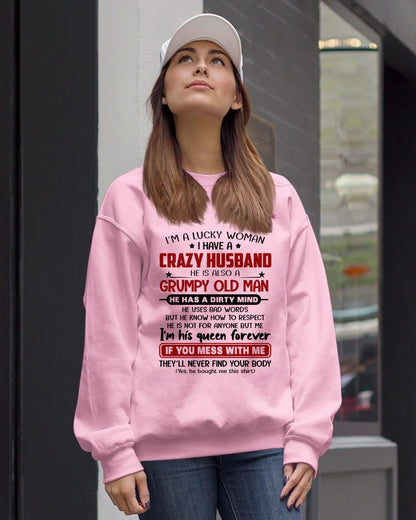 TO MY WIFE - I'M A LUCKY WOMAN - GIFT FROM HUSBAND - NGHL00 (SKU12-282-00)