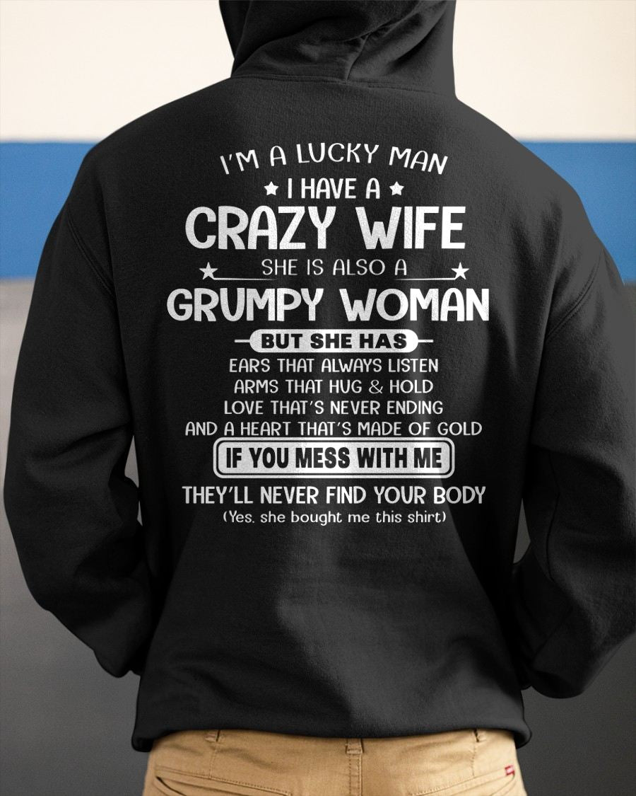 LUCKY MAN OF A GRUMPY WIFE  - GIFT FROM WIFE - NGHL00 (SKU12-277-00)