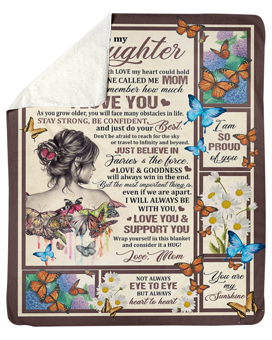 Gift for Daughter From Mom Blanket