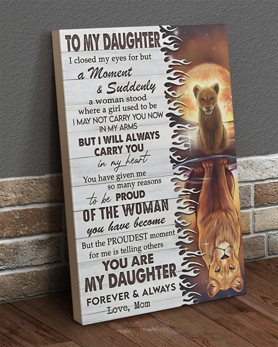 TO MY DAUGHTER FROM MOM CANVAS