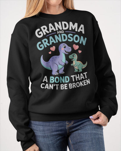 GRANDMA AND GRANDSON A BOND THAT CAN'T BE BROKEN DINOSAUR UNISEX T-SHIRT NGHL00 (SKU-GMS4)