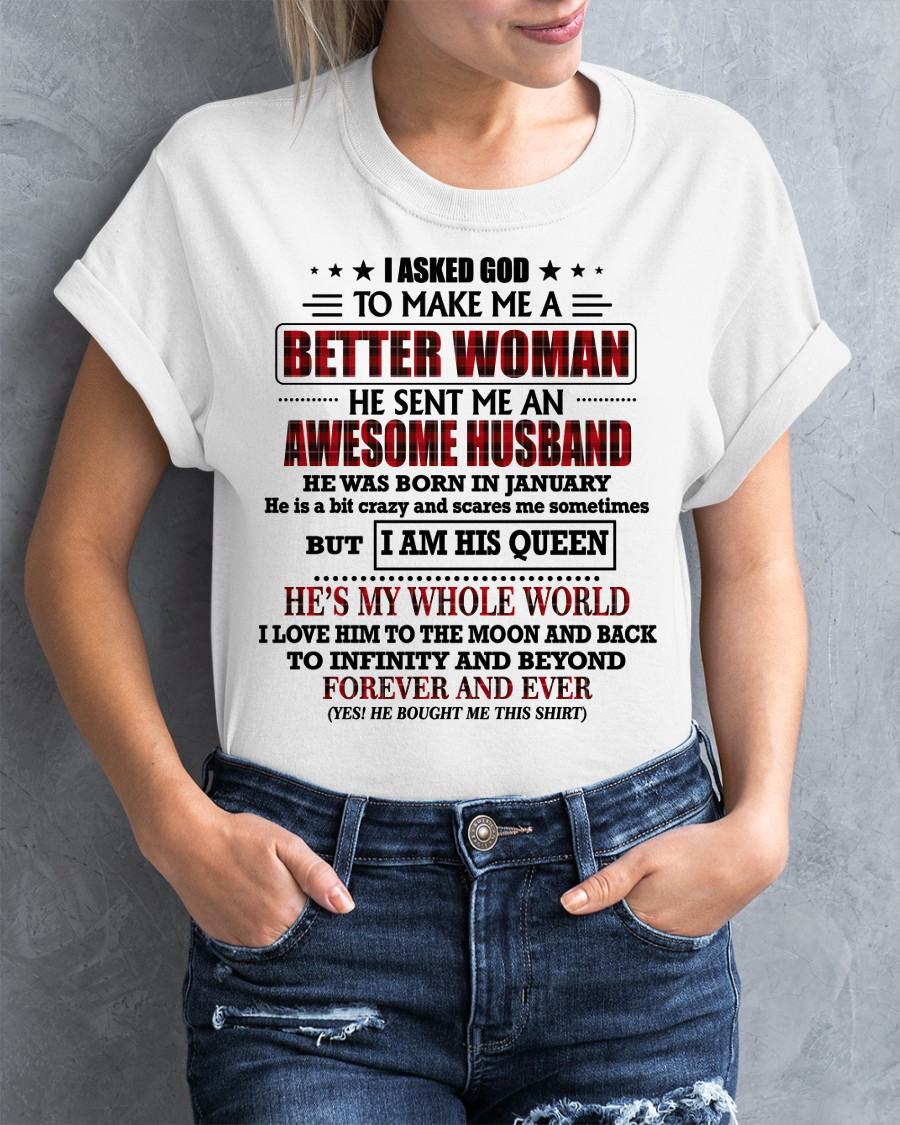 JANUARY - GOD SENT ME AN AWESOME HUSBAND - GIFT FROM HUSBAND - NGHL01 (SKU12-321-01)