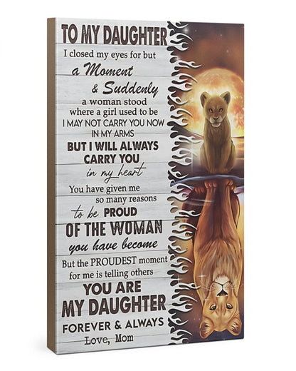TO MY DAUGHTER FROM MOM CANVAS