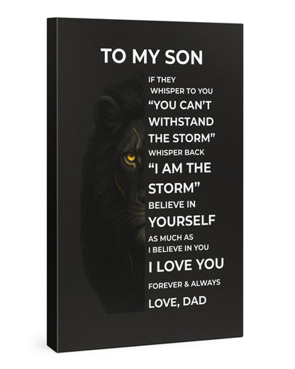 TO MY SON FROM DAD CANVAS