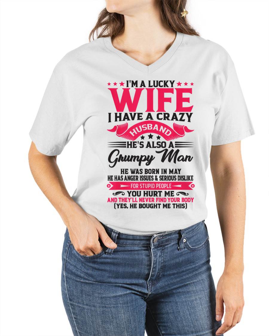 MAY - TO MY WIFE - I'M A LUCKY WIFE - GIFT FROM HUSBAND - NGHL05 (SKU10-136-05)