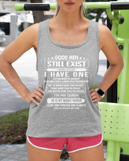 January - Good men Still Exist - gift for your girlfriend, wife from Husband - NGHL01 (SKU2602-42-01)