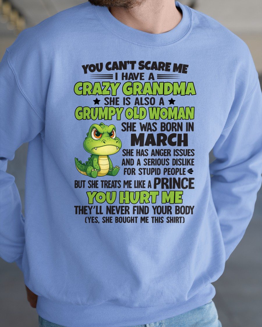 MARCH - YOU CAN'T SCARE ME - FOR GRANDSON - GIFT FROM GRANDMA - NGHL03 (SKU09-85-03)