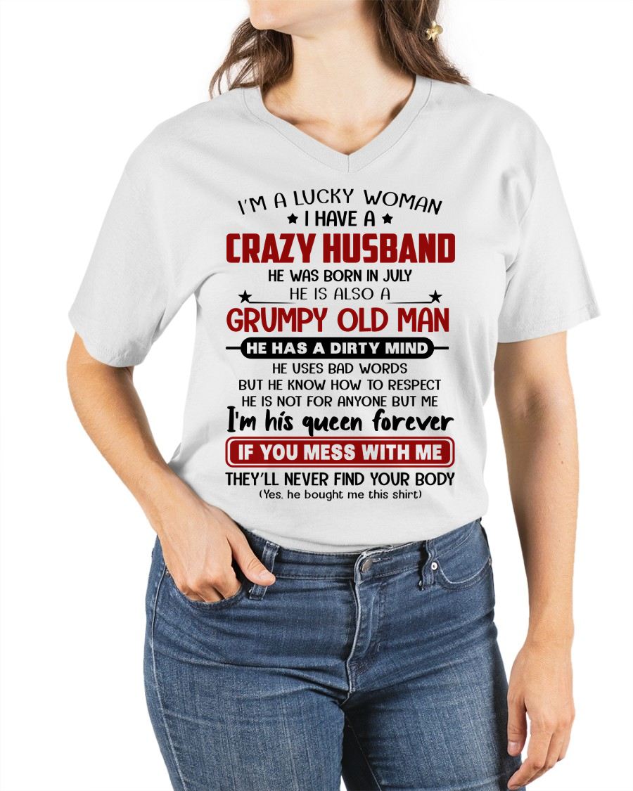 JULY - TO MY WIFE - I'M A LUCKY WOMAN - GIFT FROM HUSBAND - NGHL07 (SKU12-282-07)
