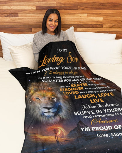 Special Gift For Your Son Blanket - From Mom