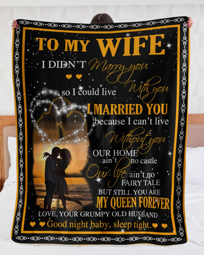 Special Gift For Your Wife Blanket - From Husband (SKUB07-28)