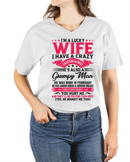 FEBRUARY - TO MY WIFE - I'M A LUCKY WIFE - GIFT FROM HUSBAND - NGHL02 (SKU10-136-02)