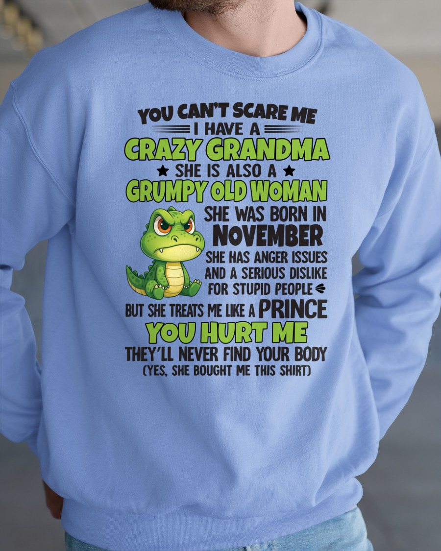 NOVEMBER - YOU CAN'T SCARE ME - FOR GRANDSON - GIFT FROM GRANDMA - NGHL11 (SKU09-85-11)