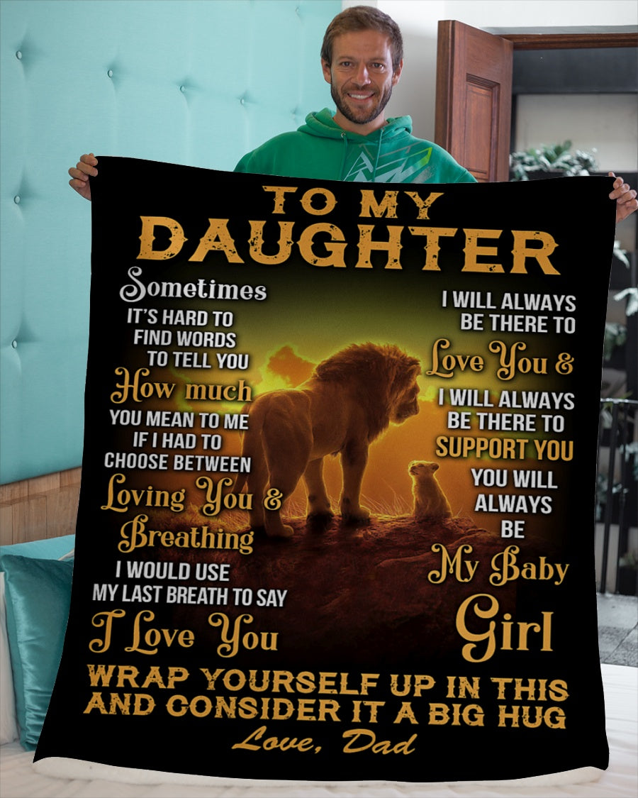 Special Gift For Your Daughter Blanket - From Dad