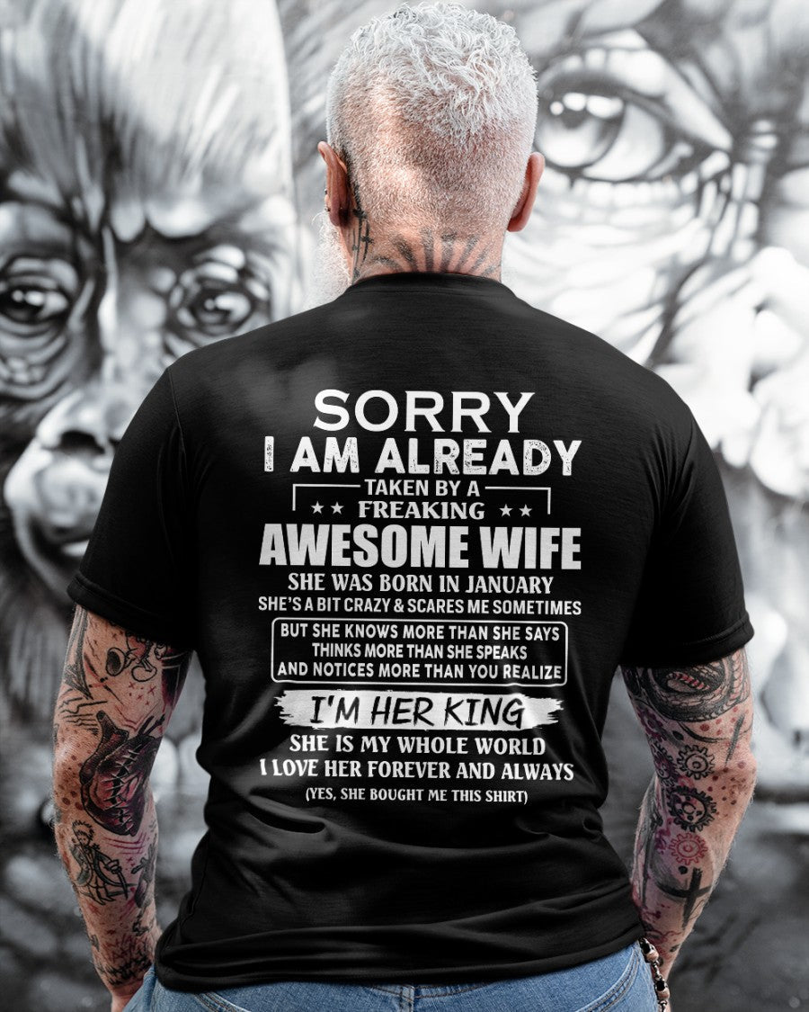 Awesome wife January - Perfect gift for your husband - NGHL01 (SKU68-79-01)