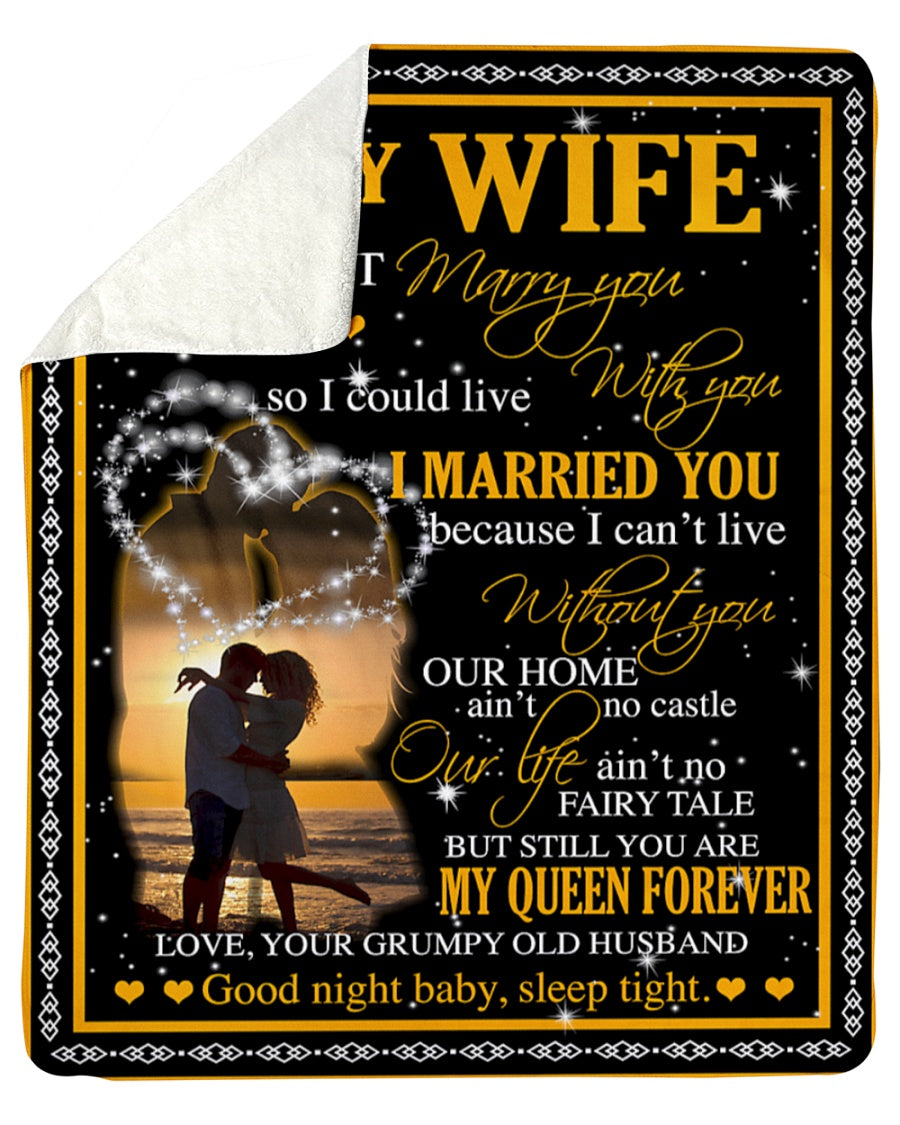 Special Gift For Your Wife Blanket - From Husband (SKUB07-28)