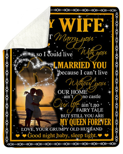 Special Gift For Your Wife Blanket - From Husband (SKUB07-28)