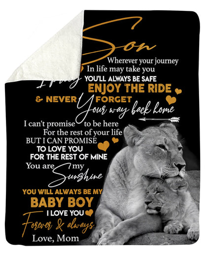 Special gift for Son - Blanket