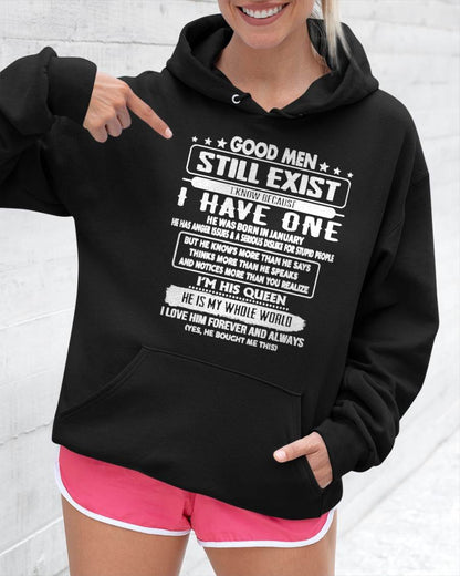 January - Good men Still Exist - gift for your girlfriend, wife from Husband - NGHL01 (SKU2602-42-01)