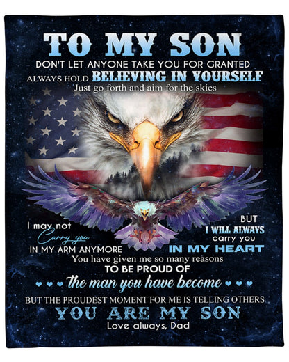 Special gift for Son Blanket From Dad (SKUB07-29)