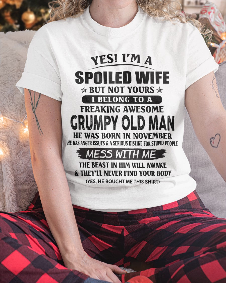 Grumpy Old Man November – Perfect gift for your wife From Husband – NGHL11 (SKU08-63-11)