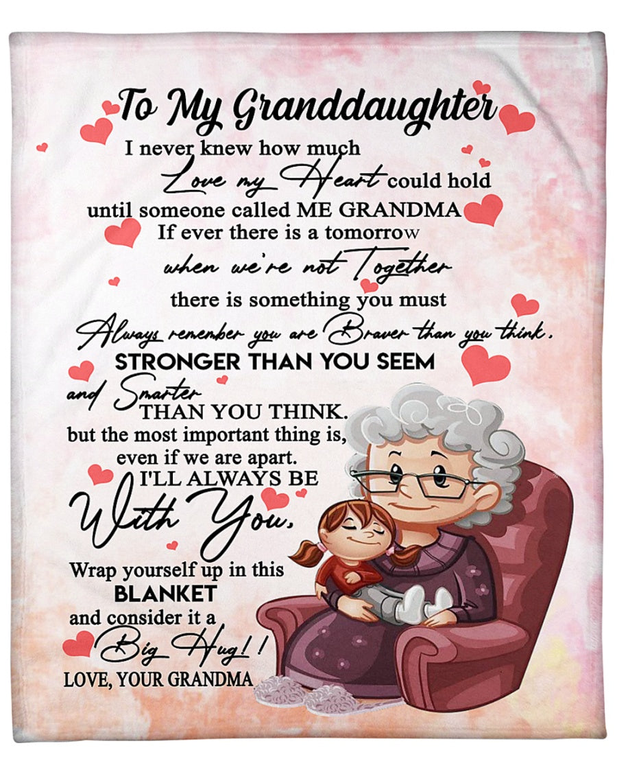 Special Gift For Your Granddaughter Blanket From Grandma