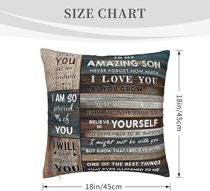 To My Son From Mom & Dad Pillow
