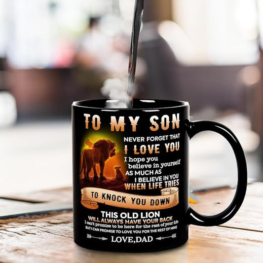 Perfect Birthday or Christmas Gift – To My Son from Dad Mug