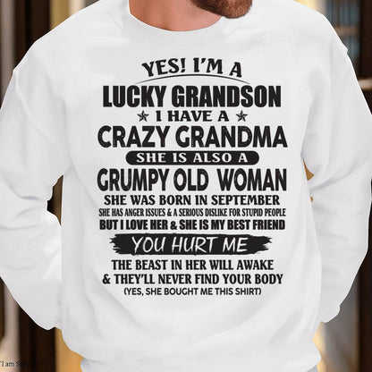SEPTEMBER - LUCKY GRANDSON OF CRAZY GRANDMA -  FROM GRANDMA - NGHL09 (SKU10-173-09)